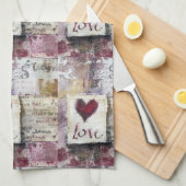 Bourgogne Valentijnse Serie Design 2 Theedoek (Quarter Fold)