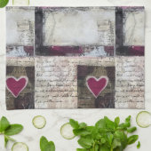 Bourgogne Valentijnse Serie Design 3 Theedoek (Gevouwen)