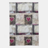 Bourgogne Valentijnse Serie Design 3 Theedoek (Verticaal)