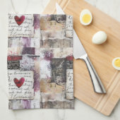 Bourgogne Valentijnse Serie Design 6 Theedoek (Quarter Fold)