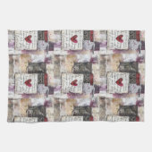 Bourgogne Valentijnse Serie Design 6 Theedoek (Horizontaal)