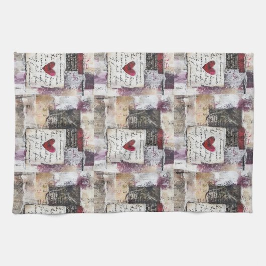 Bourgogne Valentijnse Serie Design 6 Theedoek (Horizontaal)