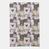 Bourgogne Valentijnse Serie Design 6 Theedoek (Verticaal)