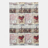 Bourgogne Valentijnse Serie Design 7 Theedoek (Verticaal)