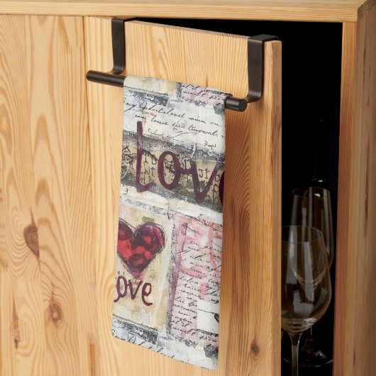 Bourgogne Valentijnse Serie Design 7 Theedoek (Derde Gevouwen)