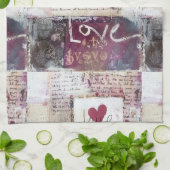 Bourgogne Valentijnse Serie Design 8 Theedoek (Gevouwen)