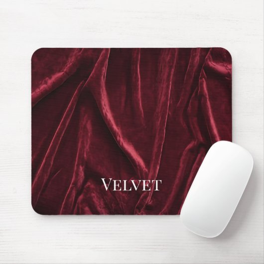 Bourgogne Velvet Drapes Mousepad Muismat (Met muis)