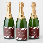 Bourgogne verlaat champagne trouwstickers sparkling wijnetiket (Flessen)