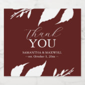 Bourgogne verlaat champagne trouwstickers sparkling wijnetiket (Enkel label)