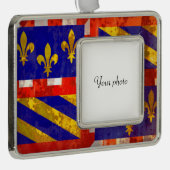 Bourgogne Verzilverd Omlijst Ornament (Rechts)