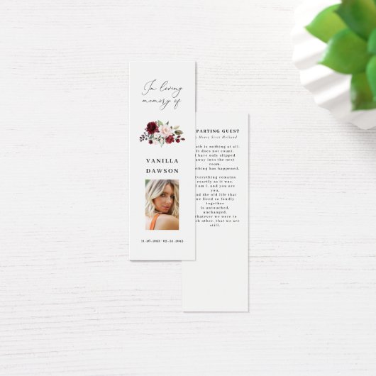 Bourgogne vieren Bladwijzer van het leven Mini Visitekaartjes (Bureau)