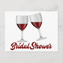 Bourgogne Vrijgezellenfeest Champagne wijnglazen Uitnodiging Briefkaart
