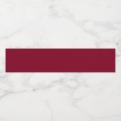 Bourgogne Waterfles Etiket (Enkel label)