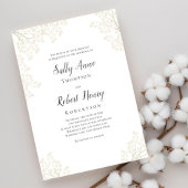 Bourgogne Waterverf Bloemen Huwelijk Custom Kaart