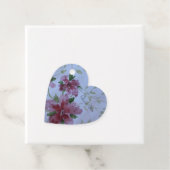 Bourgogne Waterverf Bloemenhart Bedankjes Labels (In situ)