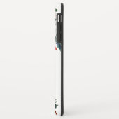 Bourgogne Waterverf Peony Roos Floral Naam Case-Mate iPhone Case (Achterkant/links)