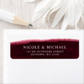 Bourgogne Waterverf retouradres Etiket (Insitu)