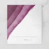 Bourgogne Waterverf Trouwplaats / Escort Kaarten Plaatskaartje (Buitenkant ongevouwen)