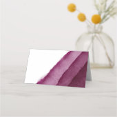 Bourgogne Waterverf Trouwplaats / Escort Kaarten Plaatskaartje (Achterkant)