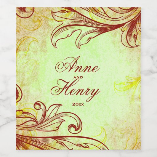  Bourgogne Wijn Etiket (Enkel label)