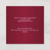 Bourgogne Wijn & Golden Beauty Salon Korting Kaart (Achterkant)