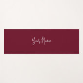 Bourgogne Wijn Rood Minimalistisch Script Naam Sti Yogamat (Voorkant (horizontaal))