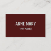 Bourgogne Wijn Rood Professioneel Modern Kleurrijk Visitekaartje (Voorkant)