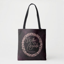Bourgogne Wijn & Roos Gouden Moeder van de Bruid Tote Bag