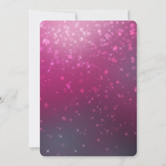Bourgogne wijn roze Bokeh verjaardag Kaart (Achterkant)