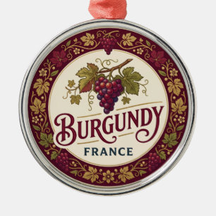Bourgogne Wijngaarden, Côte d'Or Frankrijk Metalen Ornament