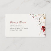 Bourgogne Winter Elegance Registry Kaart (Voorkant)