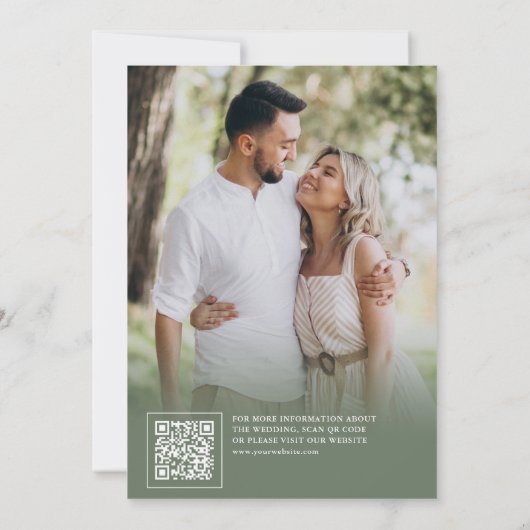 Bourgogne Witte Pompoen Zonnebloemen Trouwfoto Save The Date (Achterkant)