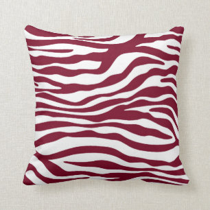 Bourgogne Zebra Animal Print Kussen