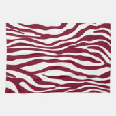 Bourgogne Zebra Animal Print Theedoek (Horizontaal)