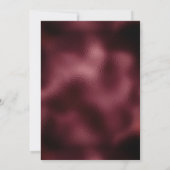 Bourgogne Zilveren Bloemen Geometrische Save the D Save The Date (Achterkant)