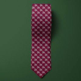 Bourgogne & Zilveren Boeren Tractor Stropdas