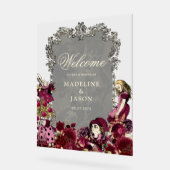 Bourgognige Alice in Wonderland Weddenschap Acryl Bord (Hoek)