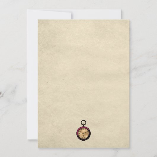  Bourgognige Alice in Wonderland Weddenschap Kaart (Achterkant)