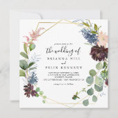 Bourgognige Geometrische bruidsschat Kaart (Voorkant)