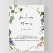 Bourgognige geometrische weergave van het liefdevo poster