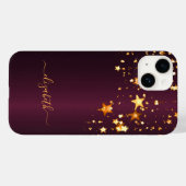 Bourgognige sterren Case-Mate iPhone case (Achterkant (horizontaal))