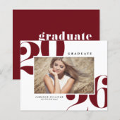 Bourgondië 2025 Vetgedrukte typografie Foto Afstud (Voorkant / Achterkant)