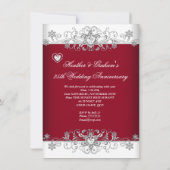 Bourgondië 25e huwelijksverjaardag diamanten harte kaart (Achterkant)