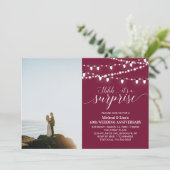 Bourgondië 40ste foto-huwelijksjubileum kaart (Staand voorkant)