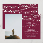 Bourgondië 40ste foto-huwelijksjubileum kaart (Voorkant / Achterkant)