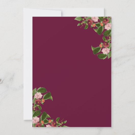 Bourgondië 50ste verjaardag | Verjaardag | Trouwen Kaart (Achterkant)