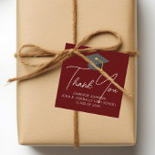 Bourgondië Afstuderen gepersonaliseerd afstudeerfe Bedankjes Labels