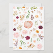 Bourgondië-Baby shower van de kleine pompoen Kaart (Achterkant)