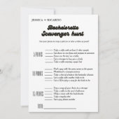 Bourgondië Bachelorette scavenger jacht spel Kaart (Voorkant)