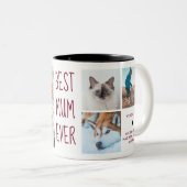 Bourgondië | Beste Moeder ooit aangepaste foto Mok (Voorkant rechts)